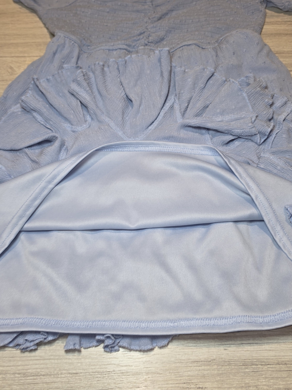 Altar'd State Mini Short Sleeve Dress Women's Blue Size Medium L5 - Picture 4 of 6